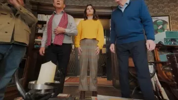 Camper Shoes Milah Burgundy Boots worn by Mabel Mora (Selena Gomez) as seen in Only Murders in the Building (S04E06)