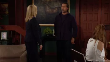 Pantalones de pierna ancha de tweed de Gerard Darel Cheraze usados por Nikki Reed Newman (Melody Thomas Scott) como se vio en The Young and the Restless el 18 de septiembre de 2024