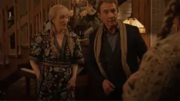Farm Rio Floral-Print Cotton-Voile Jumpsuit worn by Loretta Durkin (Meryl Streep) as seen in Only Murders in the Building (S04E07)
