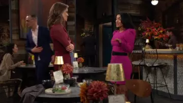 Coach Market Tote in Gunmetal worn by  Audra Charles(Zuleyka Silver) as seen in The Young and the Restless on October 1, 2024