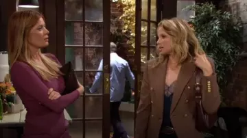 IRO Berwyn Cami worn by  Summer Newman(Allison Lanier) as seen in The Young and the Restless on  October 2, 2024