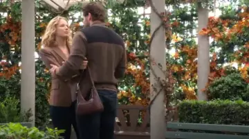 Sancia The Istria Bag in Espresso worn by  Summer Newman(Allison Lanier) as seen in The Young and the Restless on October 2, 2024