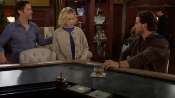 Topshop Bobby Quilted Jacket worn by  Lucy Romalotti (Lily Brooks O'Briant) as seen in The Young and the Restless on October 8, 2024