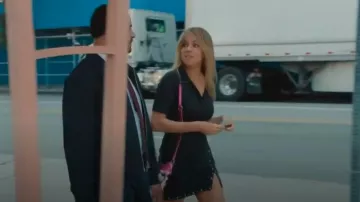Bar III Studded Mini Skirt worn by Morgan (Kaitlin Olson) as seen in High Potential (S01E03)