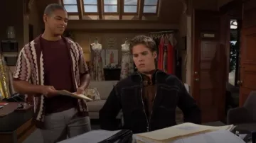 Zara Overshirt with Contrasting Topstitching worn by  Will Spencer (Crew Morrow) as seen in The Bold and the Beautiful on October 7, 2024