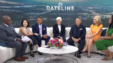 MICHAEL Michael Kors Tara Platform Sandal worn by Vicky Nguyen as seen in Today on  October 8, 2024