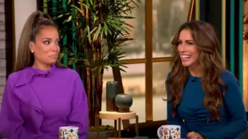 Aknvas Daani Stretch Jersey Dress worn by Alyssa Farah as seen in The View on October 3, 2024