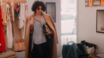 Sac à bandoulière Gucci Chaîne Sylvie Leopard Harako portée par Sai Da Silva vue dans The Real Housewives of New York City (S15E02)