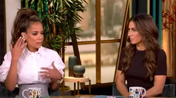 Victoria Beckham Body-Con Midi-Dress worn by Alyssa Farah as seen in The View on October 4, 2024