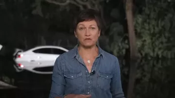 Levis Western Denim Shirt worn by Stephanie Gosk as seen in Today on October 11, 2024