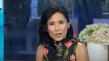 Ted Baker Raeven Floral Sleeveless Top worn by Vicky Nguyen as seen in Today on October 11, 2024