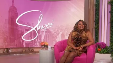 Cara Cara Tay Animal-Print Cotton Mini Dress worn by Sherri Shepherd as seen in Sherri on  October 9, 2024