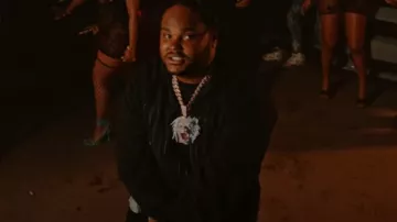 Marni All Black Big Logo Hoodie worn by Tee Grizzley in Tee Grizzley - You Hear Me (feat. YTB Fatt) [Official Video]