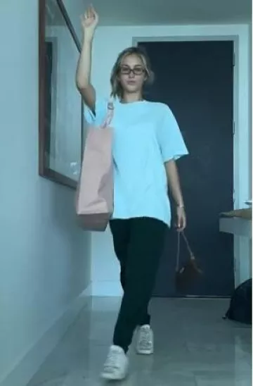 Louis Vuitton Monogram Eva Chain Bag worn by Alix Earle on her Tiktok Post on September 28, 2024