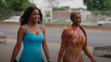 Badgley Mischka Flirty 3D Floral Hem Mini Dress worn by Mia Thornton as seen in The Real Housewives of Potomac (S09E02)