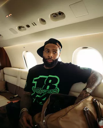 Patek Philippe Aquanaut Noir & Argent porté par Odell Beckham Jr. sur le compte Instagram @obj