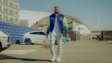 Nike Air Force 1 Low White Royal Sole worn by Odell Beckham Jr. on the Instagram account @obj