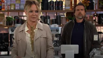 Chan Luu Skinny Scarf worn by  Sharon Newman(Sharon Case) as seen in The Young and the Restless on October 15, 2024