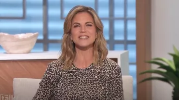 Featherweight Cashmere-blend Sweater Shell worn by Natalie Morales as seen in The Talk on October 4, 2024