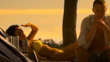 Wild Fable Women's Embroidered Daisy Strap Underwire Bikini Top worn by Sofia (Fiona Palomo) as seen in Outer Banks (S04E03)