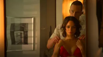 Wild Fable Women's Textured Triangle Bikini Top worn by Sofia (Fiona Palomo) as seen in Outer Banks (S04E04)
