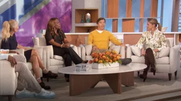 Sam Edelman Shea Over the Knee Boot worn by Natalie Morales as seen in The Talk on October 15, 2024