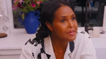 Chopard My Happy Hearts 18K Rose Gold & Carnelian Heart Single Stud Earring worn by Ubah Hassan as seen in The Real Housewives of New York City (S15E03)