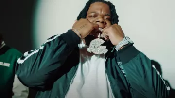 Heaven Sin Black Heaven Track Jacket worn by Big Homiie G in Big Homiie G - Go Get Da Money ft. Skilla Baby, Moneybagg Yo