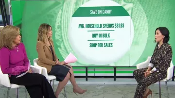 Ted Baker Verili Print Jumpsuit worn by Vicky Nguyen as seen in Today on  October 15, 2024