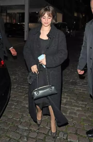 Alaia Le Teckel Bag worn by Camila Cabello in London on October 3, 2024