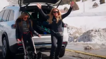 Riñonera acolchada de piel de cordero Chanel Riñonera negra usada por Heather Gay como se ve en The Real Housewives of Salt Lake City (S05E05)