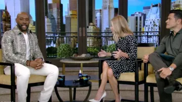 John Varvatos Gryffin Leather Jacket worn by Morris Chestnut as seen in LIVE with Kelly and Mark on  October 9, 2024