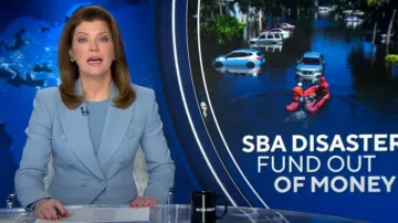Blazer cruzado de crepé Michael Kors usado por Norah O'Donnell visto en CBS Evening News el 15 de octubre de 2024