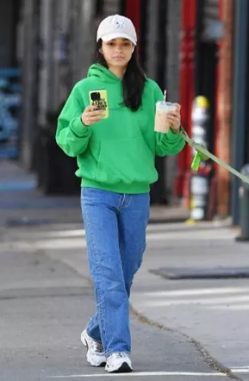 Dior Chrono Sneakers worn by Rachel Zegler in New York City on October 5, 2024