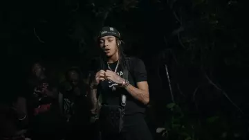 Louis Vuitton Black & Grey Monogram Trio Messenger Bag worn by DD Osama in DD Osama - Ungrateful ft. Lil Crix