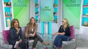Baskets Golden Goose Mid Star Glitter Upper Suede Wave portées par Mel Robbins comme on le voit dans Today with Hoda & Jenna le 21 octobre 2024