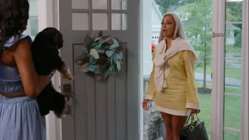 Tory Burch Long-Sleeve Tunic Minidress worn by Karen Huger as seen in The Real Housewives of Potomac (S09E03)