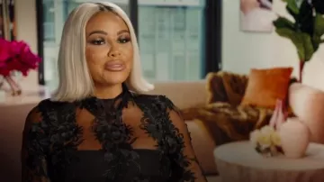 Fashion Nova Poppy Embroidered Mini Dress worn by Mia Thornton as seen in The Real Housewives of Potomac (S09E03)