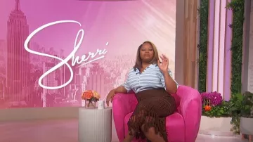 A.L.C. Sydney Striped Polo Top worn by Sherri Shepherd as seen in Sherri on October 14, 2024