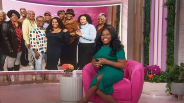 Ann Taylor Tweed Belted Button Midi Sheath Dress worn by Sherri Shepherd as seen in Sherri on October 21, 2024