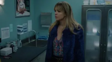 Unreal Fur Polaris Cropped Jacket worn by Morgan Gillory (Kaitlin Olson) as seen in High Potential (S01E05)
