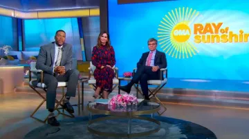 Zapatos de tacón con plataforma de gamuza Gianvito Rossi Vertigo 85MM usados por Rebecca Jarvis como se vio en Good Morning America el 4 de octubre de 2024