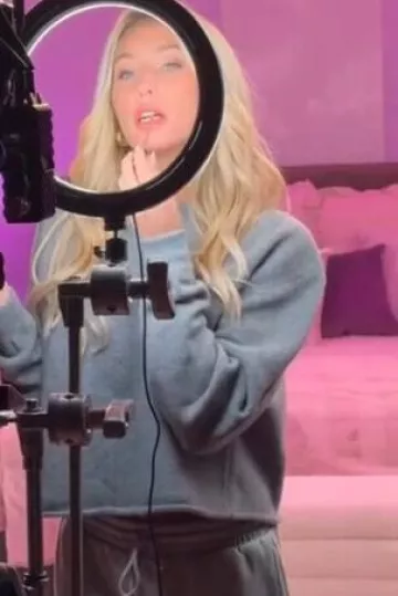 Miu Miu Wool And Cashmere Sweater worn by Alix Earle on her Tiktok Post on October 6, 2024