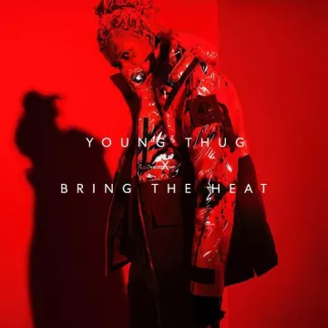 Chaqueta de plumón Creston roja y negra de Moose Knuckles usada por Young Thug en la cuenta de Instagram @young.thug.world