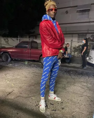 Audemars Piguet Lime Green Royal Oak Offshore worn by Young Thug on the Instagram account @young.thug.world