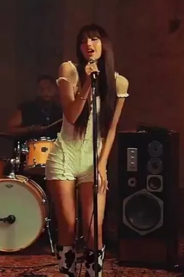 Yuhan Wang Lace Romper worn by Lisa on Moonlit Floor Performance Video on October 8, 2024