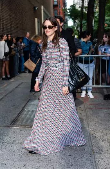 Chanel 22 Bag worn by Riley Keough at Live with Kelly and Mark on October 9, 2024