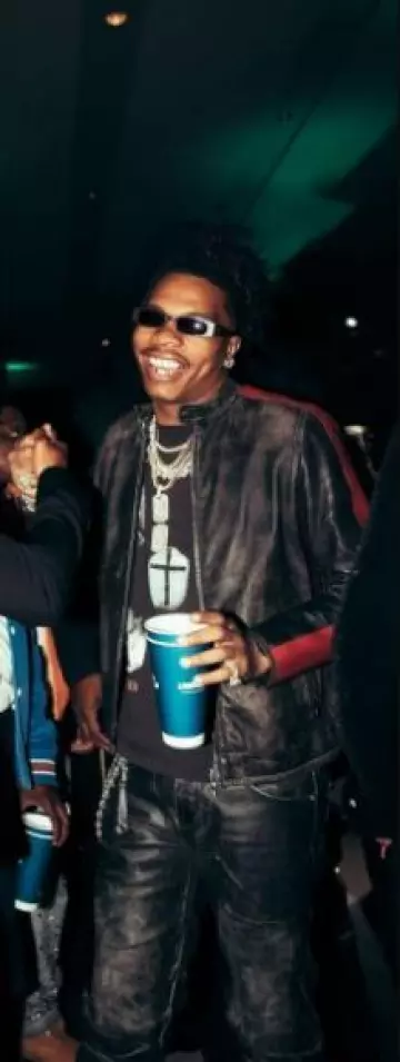 Enfants Riches Déprimés Black Cross Print Narcotica T Shirt worn by Lil Durk on the Instagram account @lildurkfs