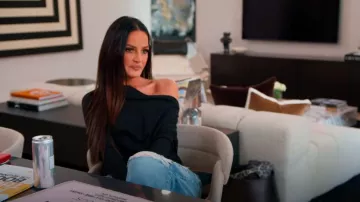 Re/Done Vaqueros rasgados de corte holgado usados por Lisa Barlow como se ve en The Real Housewives of Salt Lake City (T05E06)