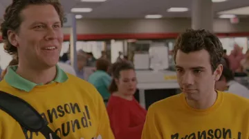 Garments of She's Out of My League: Ron (Hayes MacArthur) was wearing Branson Bound Yellow T-shirt in the movie
